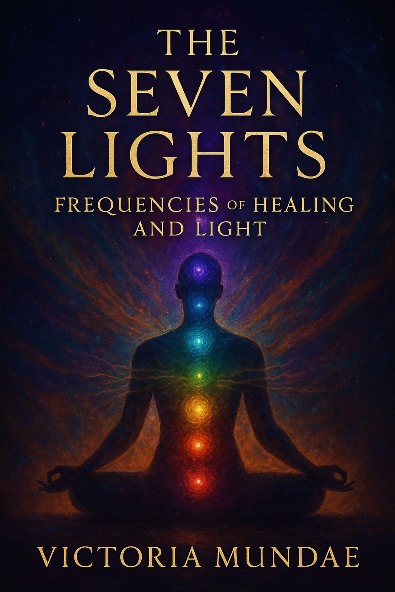 Book cover for The Seven Lights: Frequencies of Healing and Light by Victoria Mundae
